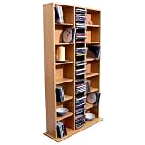 ST LAURENCE - CD DVD Media Storage Shelves - Beech