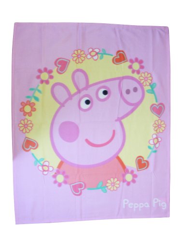 Character World Peppa Pig Polka Dot Fleece Blanket