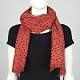Polka Dot Wool Scarf (Coral Red)