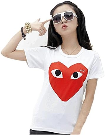 New Fashion Love Heart Red PLAY T-shirt (s)