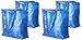 IKEA Frakta Medium Shopping Bags 4 Pack 10 Gal Blue Tote Multi Purpose Durable Material