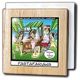 Londons Times Funny Food Coffee other Digestibles - Pastafarians Of Jamaica And Italy - Tile Napkin Holders
