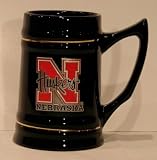 NCAA Nebraska Corn Huskers Black Stein
