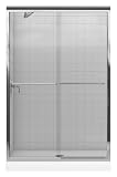 Kohler K-702213-L-SHP Fluence Bypass Shower Door with Crystal Clear Glass, Bright Polished Silver