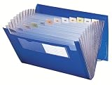 Smead Ultracolor Expanding Files, Letter Size, 12 Pockets, Blue (70876)
