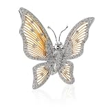 14K WG Diamond Butterfly Pin