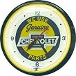 Chevy Bowtie Neon 20" Wall Clock Auto Made In USA New