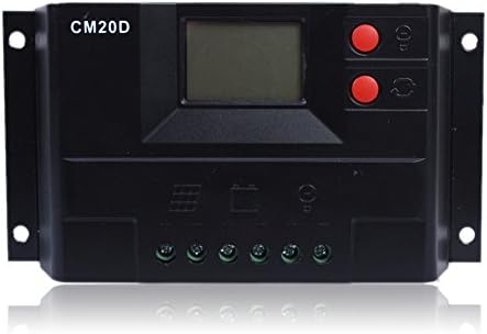 Qianqsun® LCD 10A PWM Solar Panel Battery Regulator Charge Controller 12V/24V Light&time