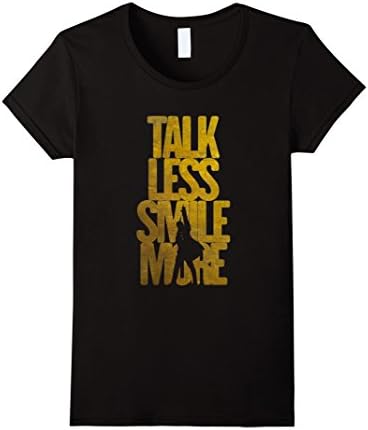 Women's Talk Less Smile More XL Black