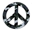 Peace Sign 4-inch Magnet - Camouflage
