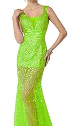 Sexy V-neck Backless Beaded Mermaid Tulle Evening Dress/Prom Dress/Party Dress/Wedding Dress 