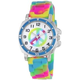 Breda Womens 8134-D Sommers Bright Colored Tie-Dye Peace Sign