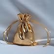 3x4 Metallic Lame Wedding Favor Gift Bags/Pouches - Gold (10 Bags)