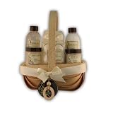 Nature’s Body Care Green Tea Scent – 6 Piece Set In Light Wooden Basket