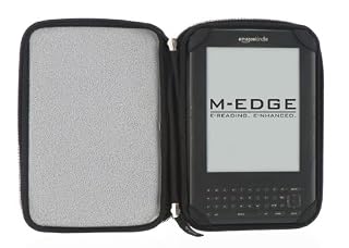 M-EDGE Latitude Jacket Foldable Folio Cover Case for Kindle Fire Tablet / Kindle 3 Keyboard eReader - Black