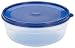 EMSA SUPERLINE 2101144400 Frischhalteschale, rund/flach, 1,4 L transparent/blau