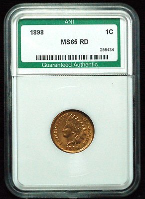 Buy 1898 ANI Indian Head Penny MS-65 RED