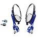 Generic Motorcycle Rear View Mirrors , A Pair Motorbike Scooter Fire Shape Rear View Side Mirrors For Honda Suzuki Blue 10mm RS.405.00