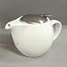 Creative Home 16 oz Ceramic Teapot with S/S Lid & Infuser - White