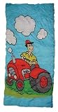 Junior Kids Sleeping Bag Tractor Boy