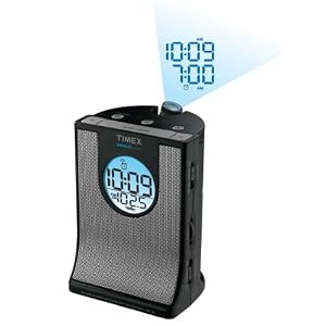 Timex Digital Tuning Large LED Projection Clock Radio with Dual Alarm, Nature Sounds Noise... by Timex