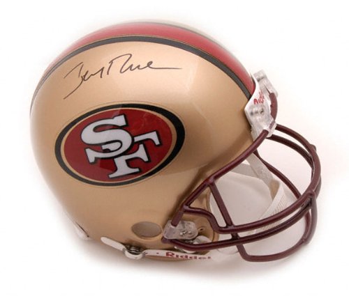 Jerry Rice Autographed San Francisco 49ers Mini Helmet w/ Photo Proof