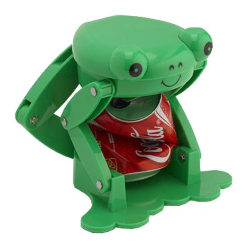 Balvi Can crusher frog green plastic