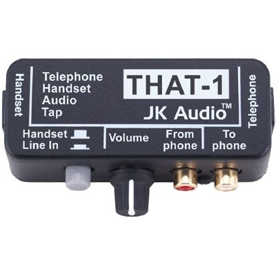 JK Audio THAT-1 Compact Telephone Audio Interface with RCA I/O