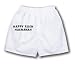 White Boxer Short with Happy Rosh Hashanah