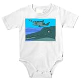 Onesie with swimming, resting, sawfish