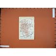 1911 COLOUR MAP AUSTRIA STREET PLAN KRAKAU WEIEHSEL