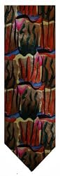 Men's J. Jerry Garcia Neck Tie Limited Edition Collection Forty-three Rare Scaly Monster and Blue Man 100% Silk
