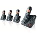 Philips CD1554B/37 DECT Series Quad Expandable Cordless Phones with Digital Answering Machine
