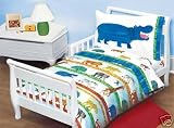 ERIC CARLE JUNGLE ANIMALS 4pc TODDLER BEDDING SET Bag Crib NEW Boy