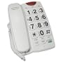 REIZEN Big Button Speaker Phone White with Black Numbers