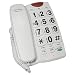 REIZEN Big Button Speaker Phone White with Black Numbers