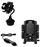 Samsung Helio Drift SPH-503 Auto Cup Holder with Car Charger - Uses Gomadic TipExchange