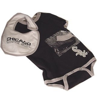 Bib & Booties WhiteSox Black