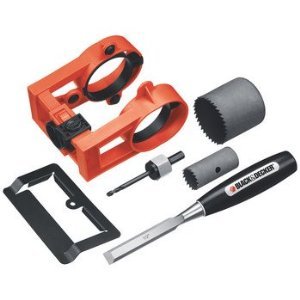 Click here to buy Black and decker Door Lock Installation Kit 79-364.