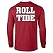 Elite Fan Shop Alabama Crimson Tide Long Sleeve Tshirt - X-Large