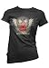 Young Forever Vintage Womens Tattoo T-shirt, Heart, Rose, Wings, and Crown Tattoo T-shirt