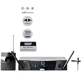 Cheap AKG Acoustics WMS40 FLEXX/40B PRESENTER Diversity System, with Bodypack Transmitter & CK-55 Cardiod Lavalier, Frequency 40/B (TV Channel 58)