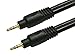 Monoprice Audio Cable - 10 Feet - Black | Premium 3.5mm Stereo Male to 3.5mm Stereo Male 22AWG, Gold Plated