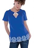 Los Angeles Dodgers Women's Poplin Peasant Top 2 - by Alyssa Milano