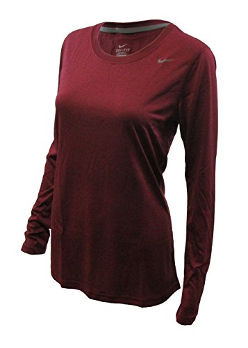 Nike Womens Long Sleeve Legend Shirt,Cardinal, X-Large