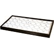 36 White Foam Gem Jars Travel Case Display Tray Insert