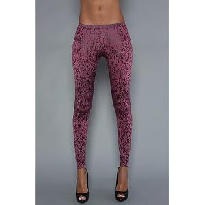 Buy *NYC Boutique The Stained Leggings in Wine,Leggings for Women by NYC Boutique