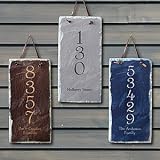 House Number Personalized Slate Address Plaque