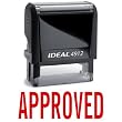 APPROVED Red Office Stock Self-Inking Rubber Stamp