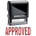 APPROVED Red Office Stock Self-Inking Rubber Stamp